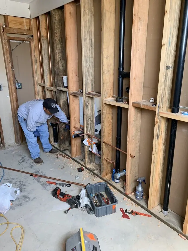 Commercial rough-in plumbing for Gas Line Repair in Rolling Ridge